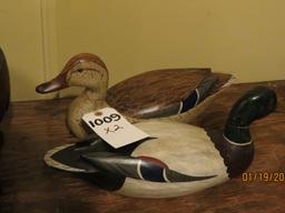 1 Mallard Hen, 1 Mallard Drake  by Charles Moore  1978  2x$