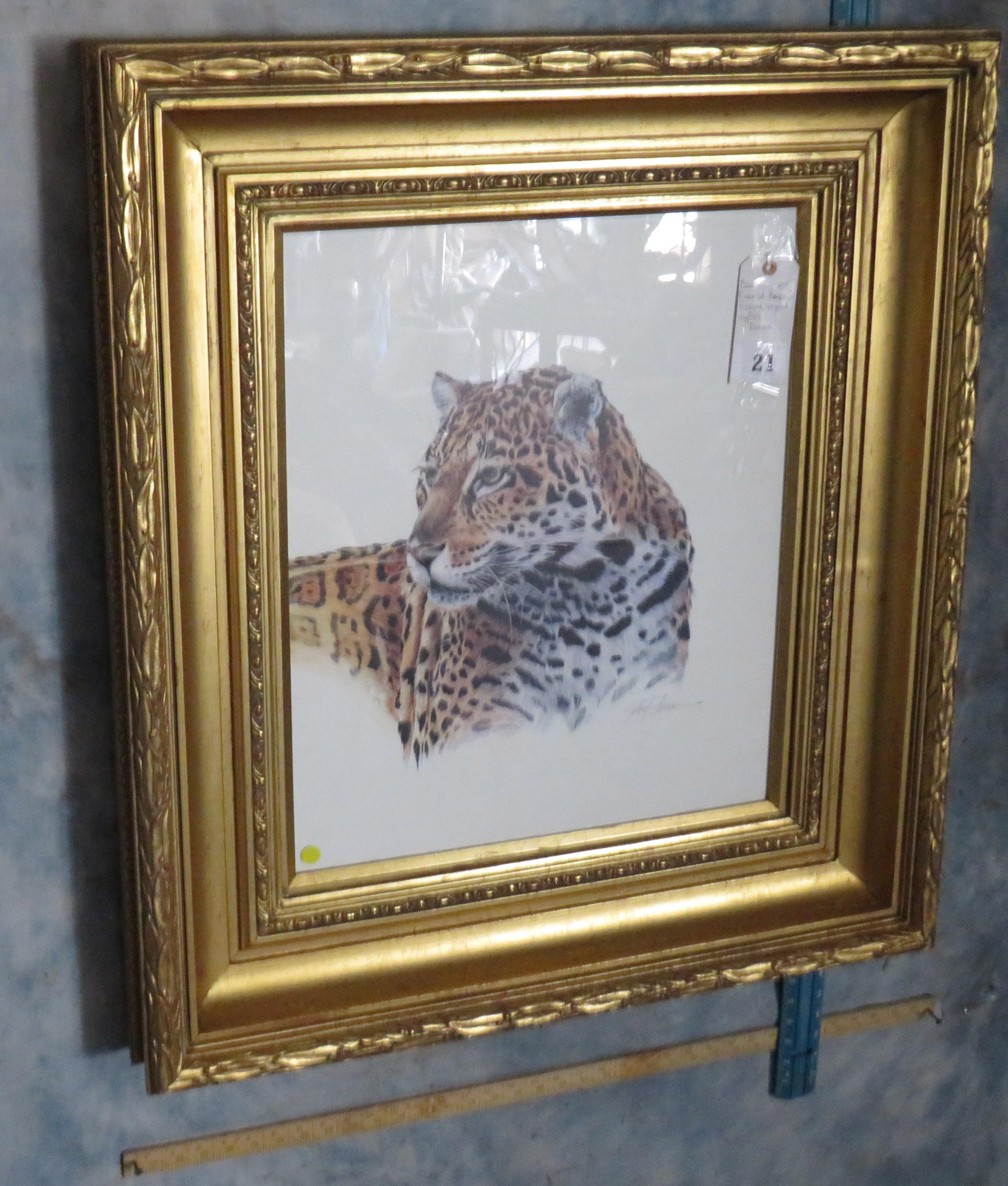 Beautifully Framed Leopard Picture