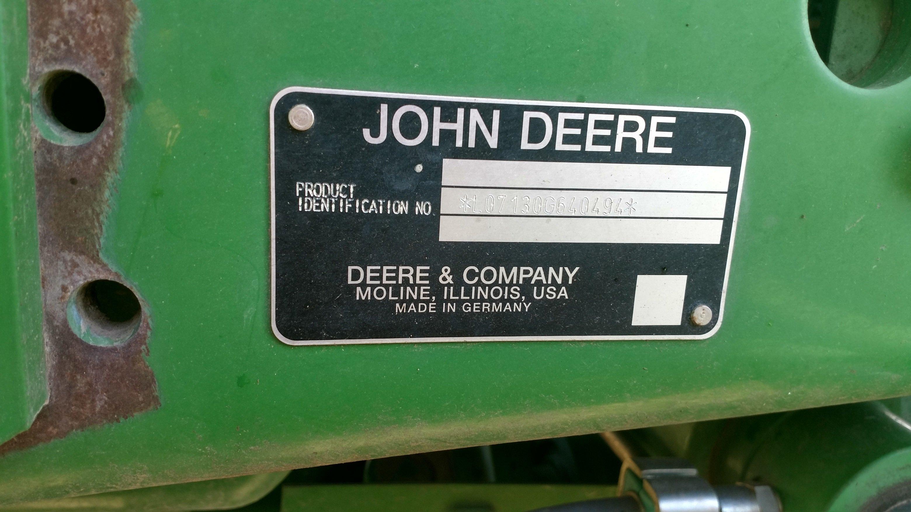 2011 John Deere 7130 dsl. tractor w/740 classic loader