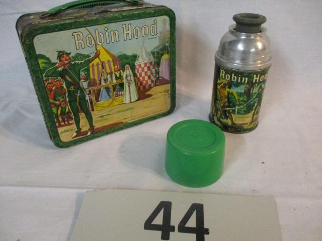 vintage metal Robin Hood lunch box