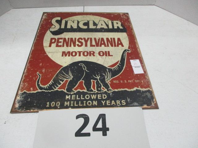 Sinclair motor oil sign