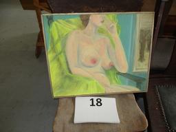 Nude oil painting on canvas