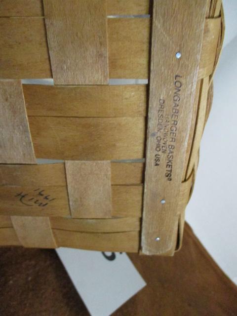 Longaberger waste basket/trappers basket