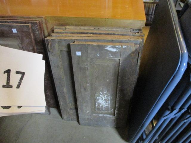 5 vintage cabinet doors