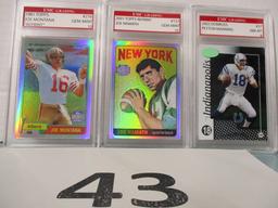 Lot of 3 football cards