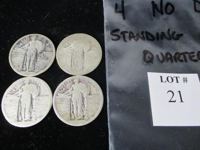 4 standing liberty quarters