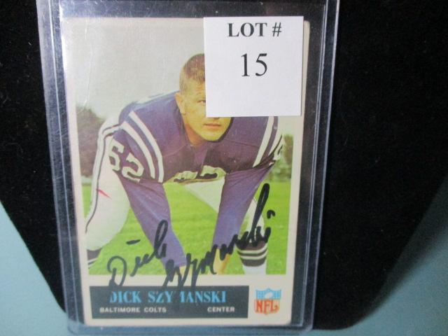 1963 Philadelphia Dick Szymanski signed card