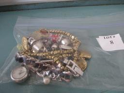 Bag of costume jewelry