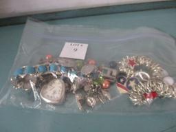 Bag of costume jewelry