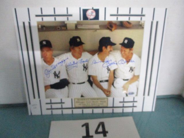 Joe Dimaggio, Mickey Mantle, Whitey Ford, Billy Martin