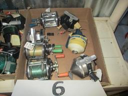 Lot of 7 vintage fishing reels