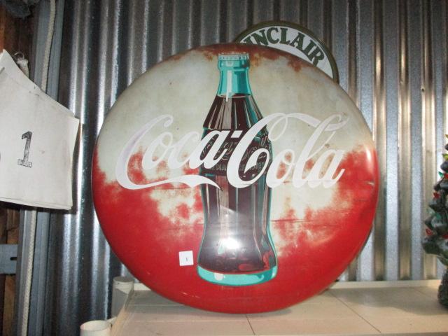 Coca Cola button sign