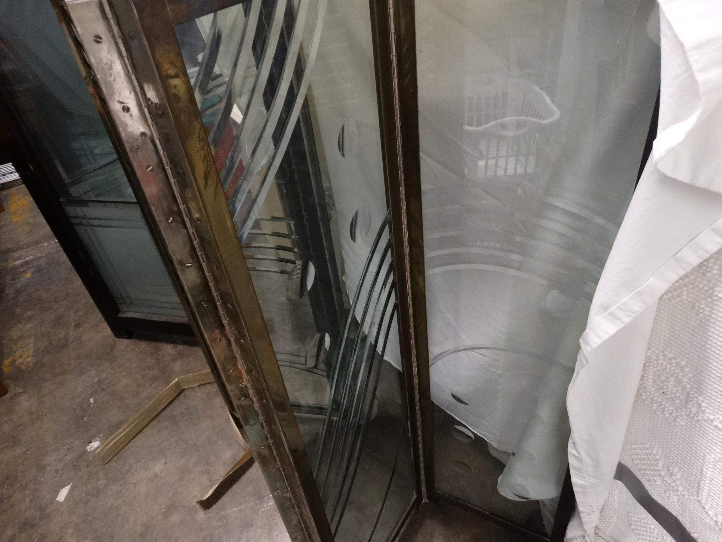 Hand crafted Glass Divider (used for bank entry lobby)