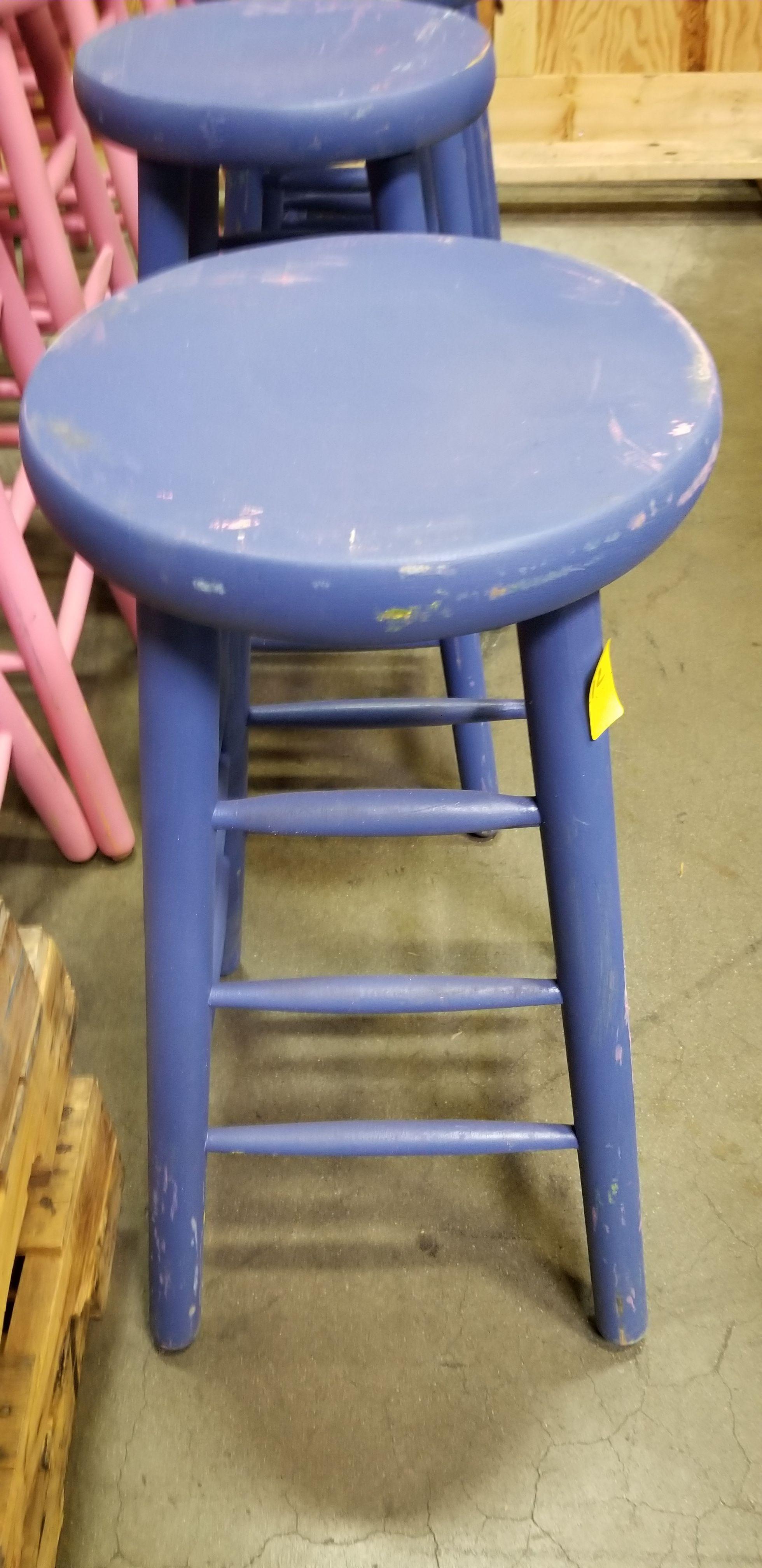 Stool (painted purple)