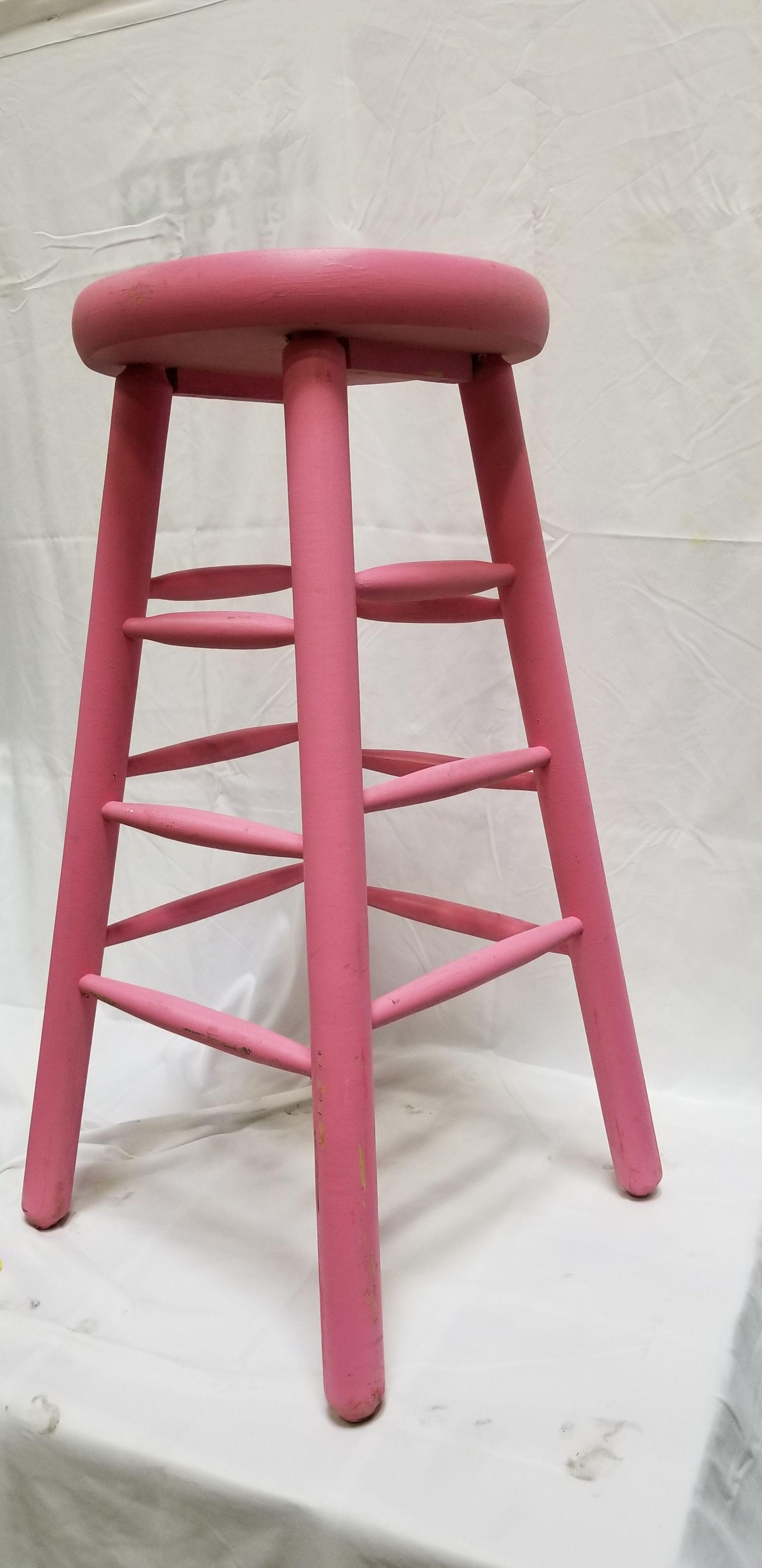 Stool (painted pink)