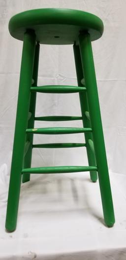 Stool (painted green)