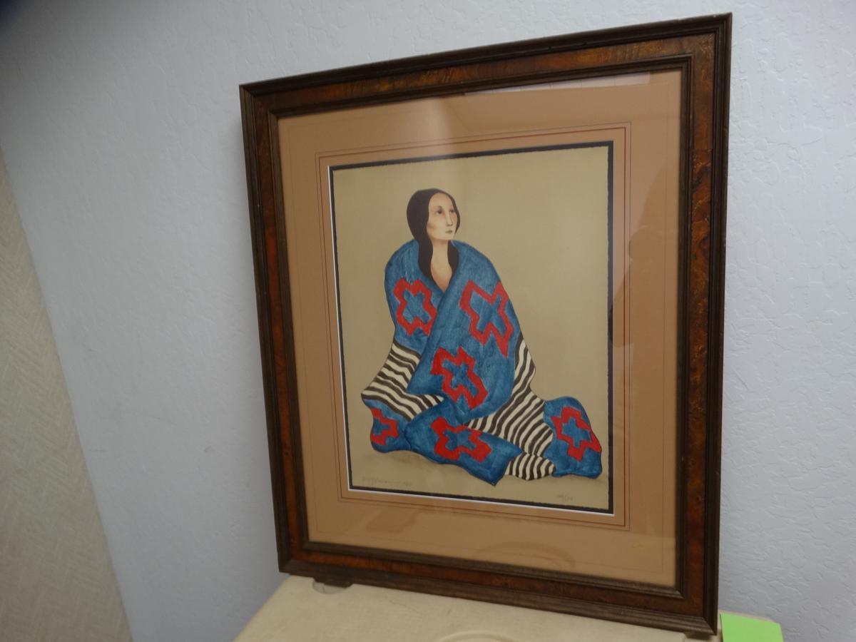 1980 R.C. Gorman Framed Lithograph