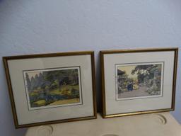 (2) TOSHI YOSHIDA Japanese Wood Block Prints