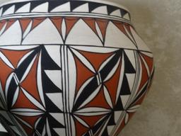 Acoma Greenware Polychrome Pot