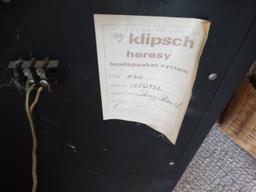 Pair Vintage Klipsch Heresy Speakers