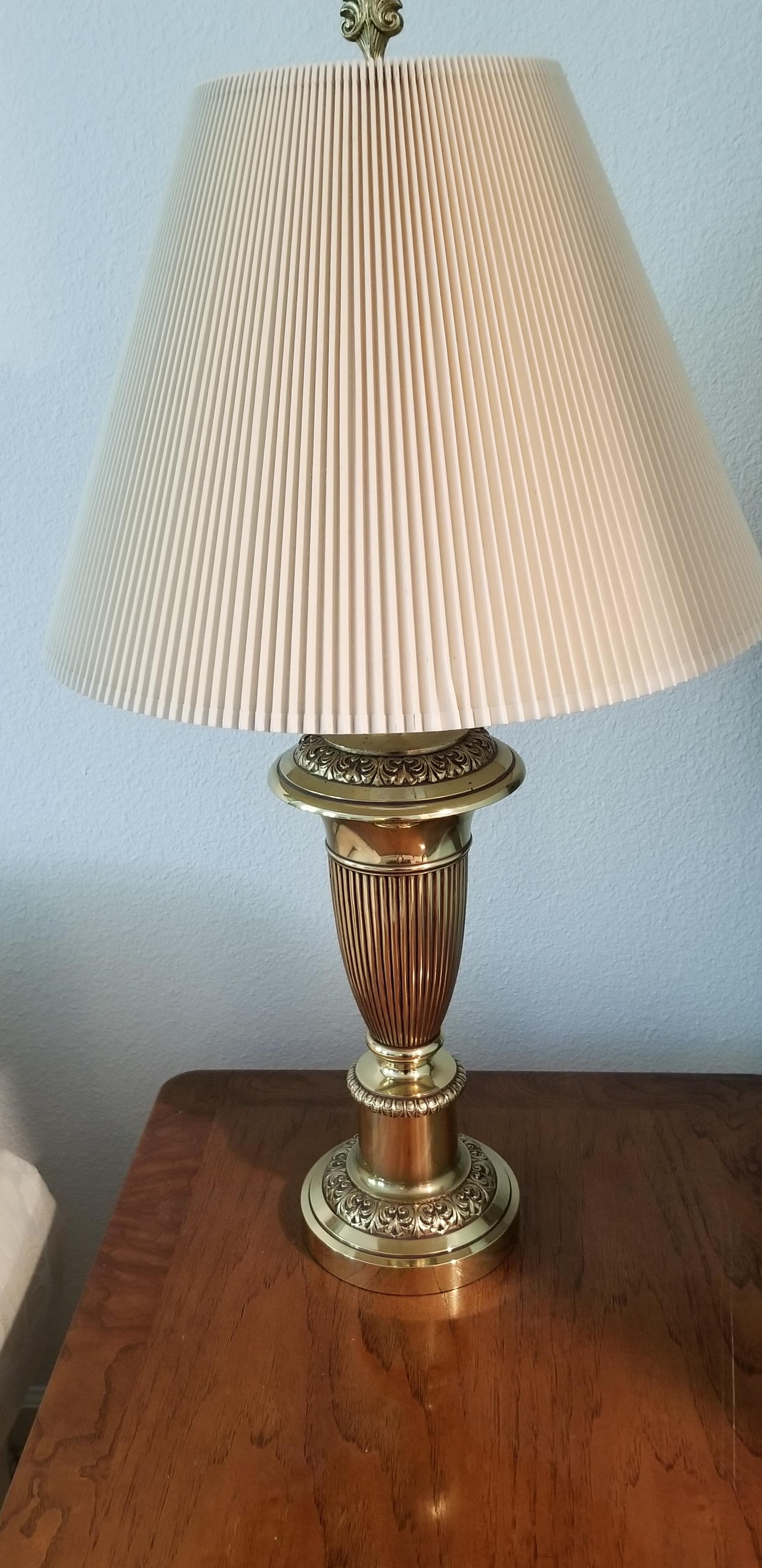 Pair of Brass Lamps