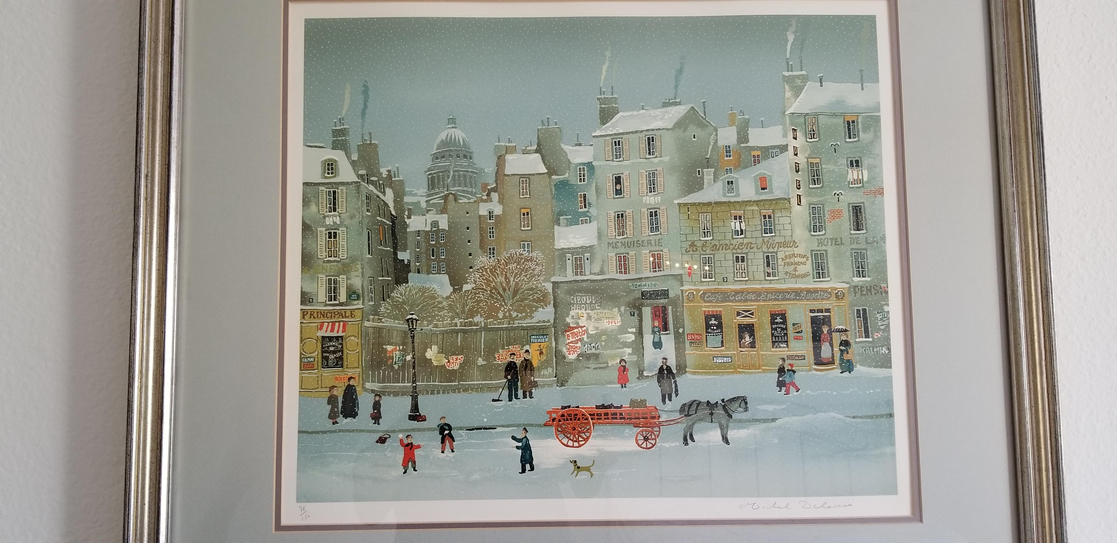 Signed Michel Delacroix Lithograph