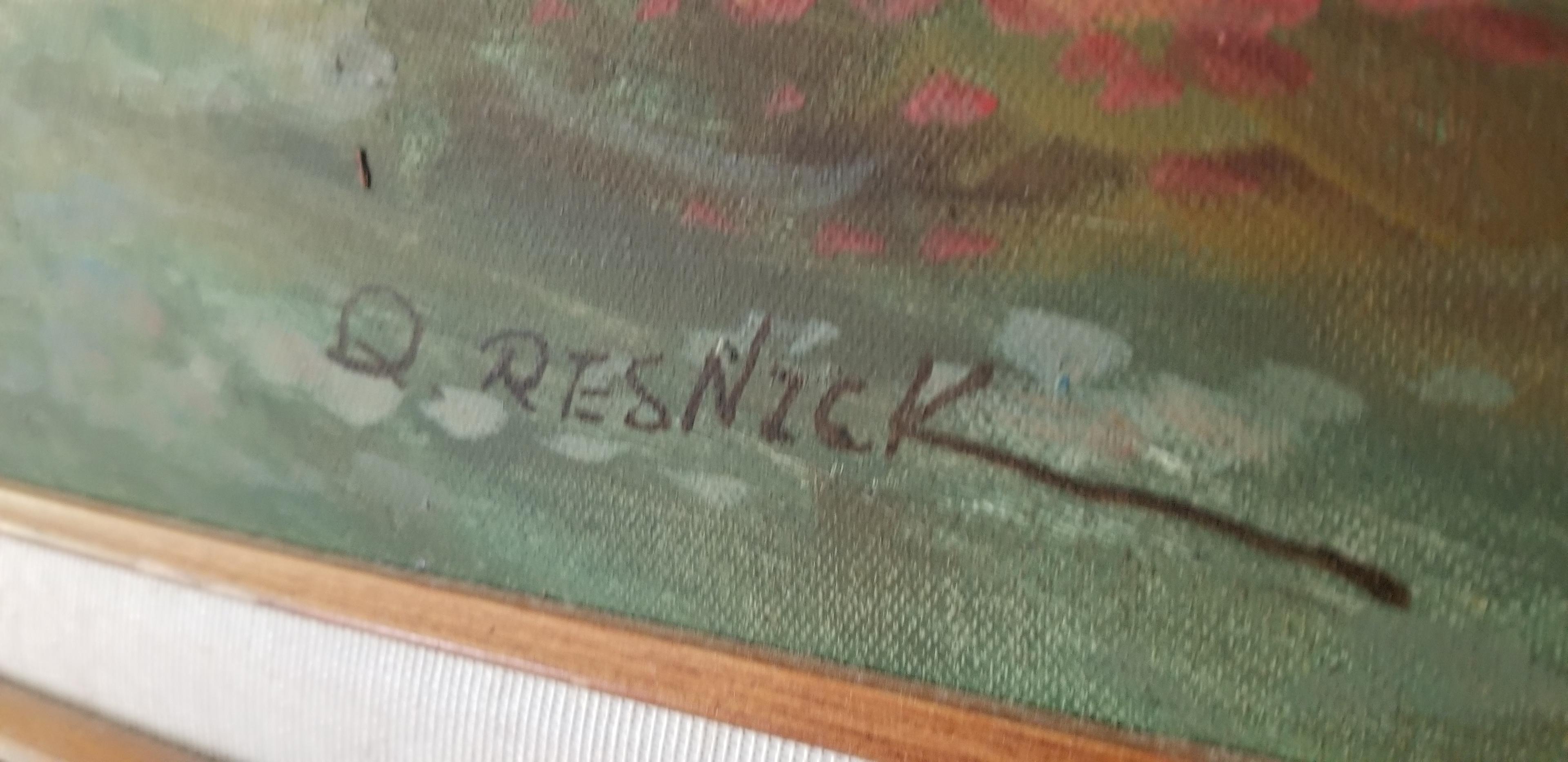 Signed Q. Resnick Painting