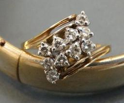 Gold and Diamond Ring