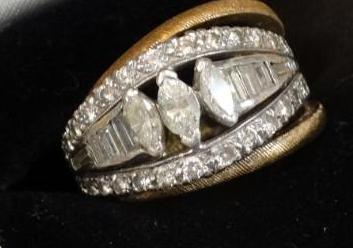 White Gold and Diamond Woman's Ring