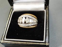 White Gold and Diamond Woman's Ring