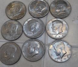 33 Kennedy U.S. Half Dollars