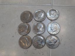 33 Kennedy U.S. Half Dollars
