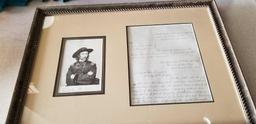 Autographed Letter GENERAL George Custer
