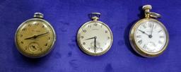 4 Vintage Pocket Watches