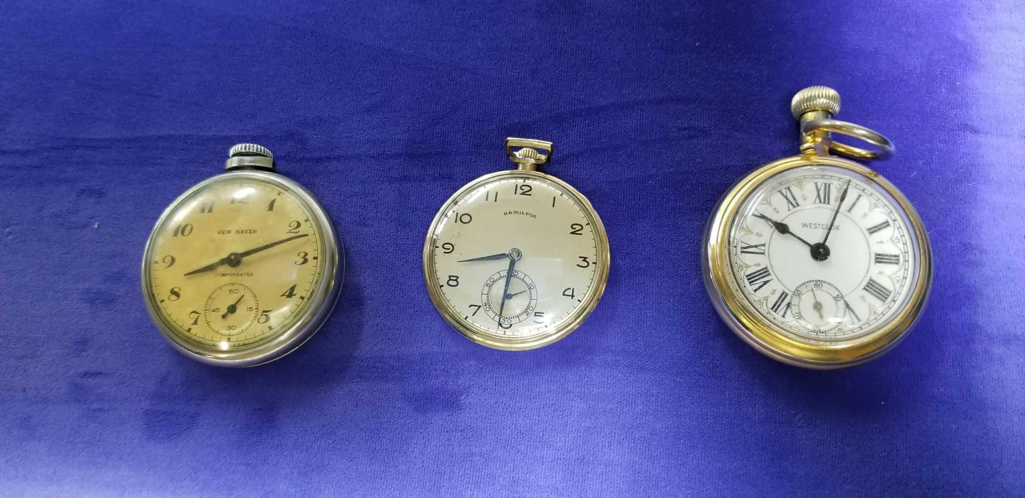 4 Vintage Pocket Watches