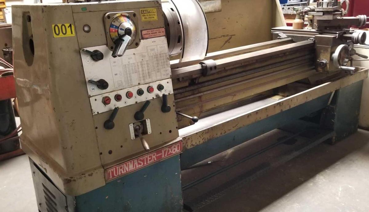 American TURNMASTER 17 x 60 Engine Lathe