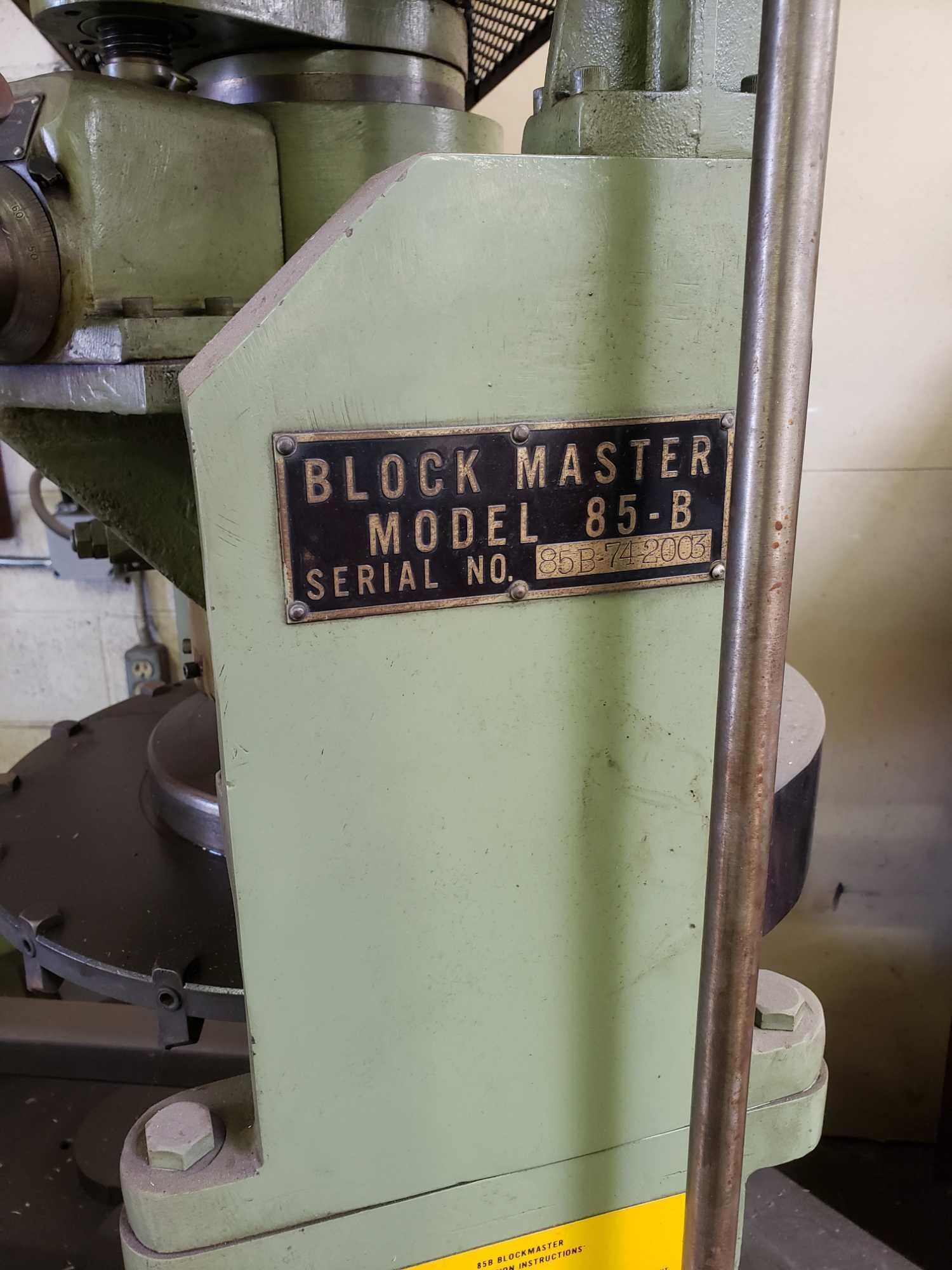 Block Master 85-B Surfacer