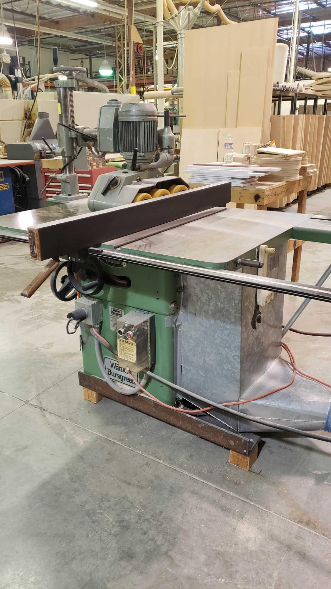 Wadkin Bursgreen Table Saw and a Holz Power Feeder