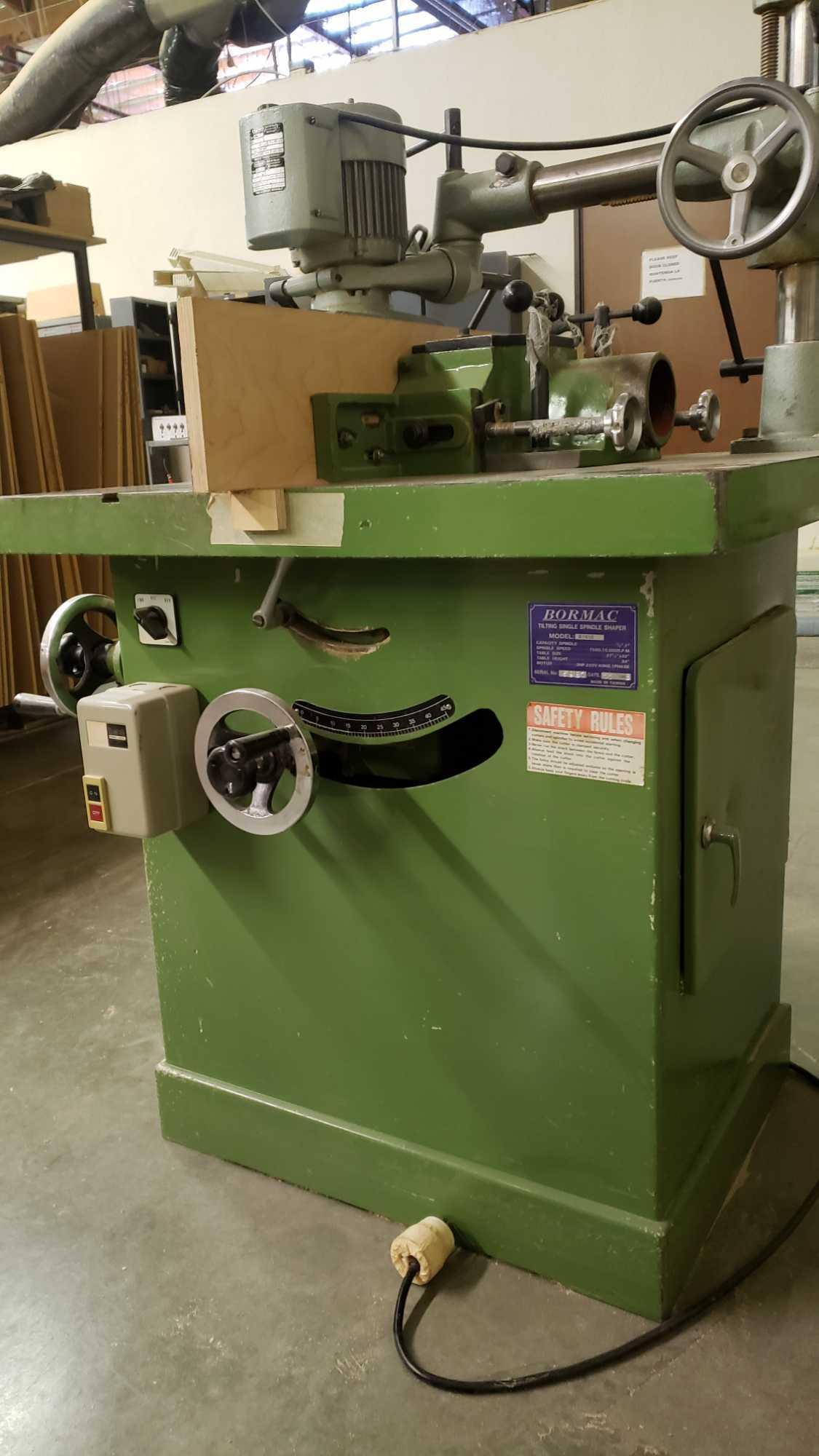 Bormac Tilting Single Spindle Shaper and a Holz-Her Edgebander