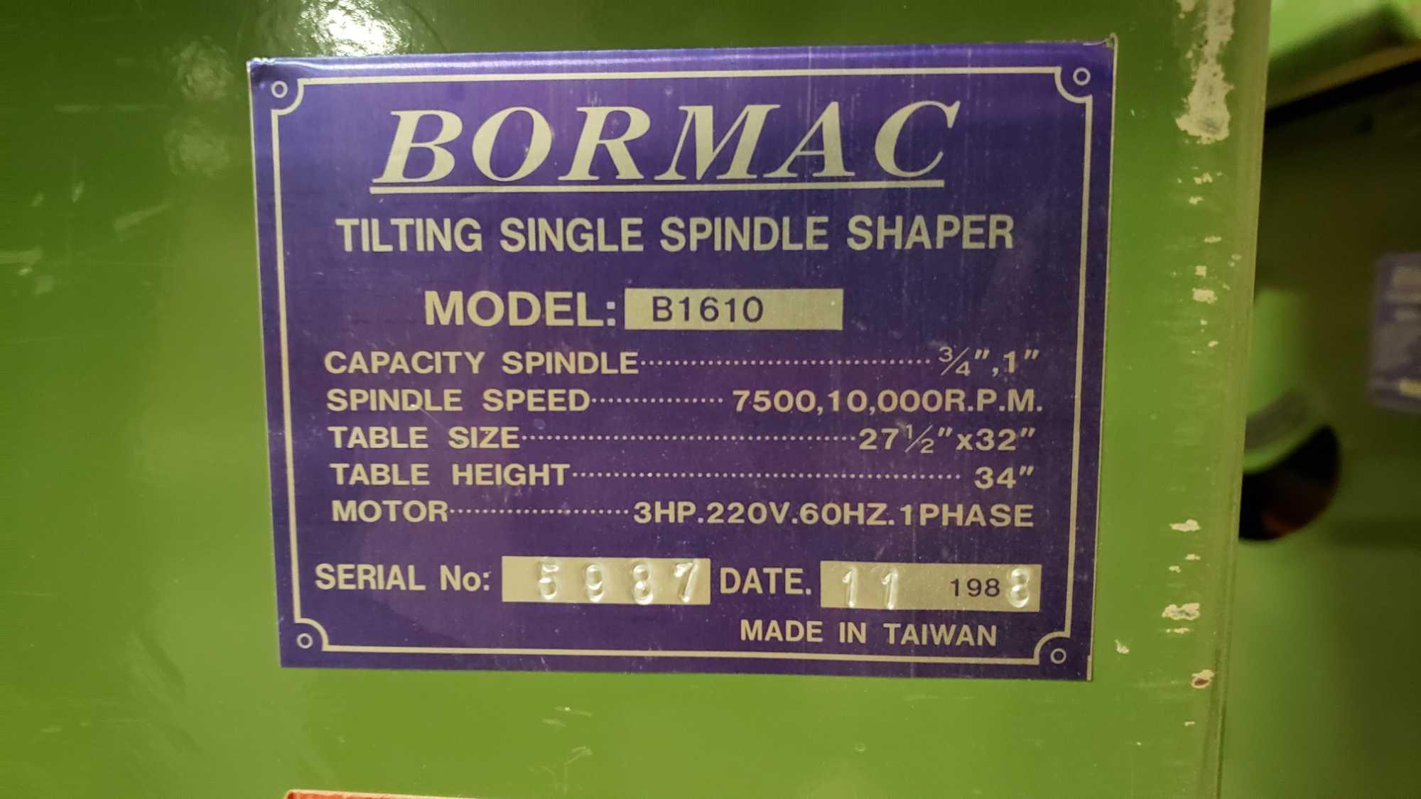 Bormac Tilting Single Spindle Shaper and a Holz-Her Edgebander