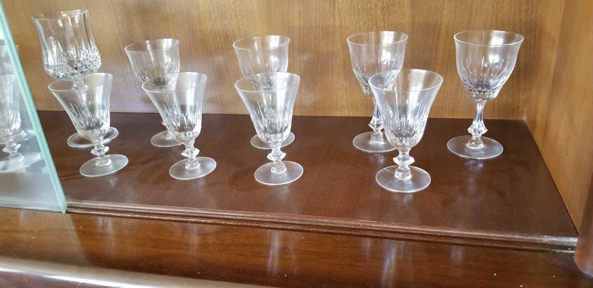 25 pcs Crystal and Glass Stemware