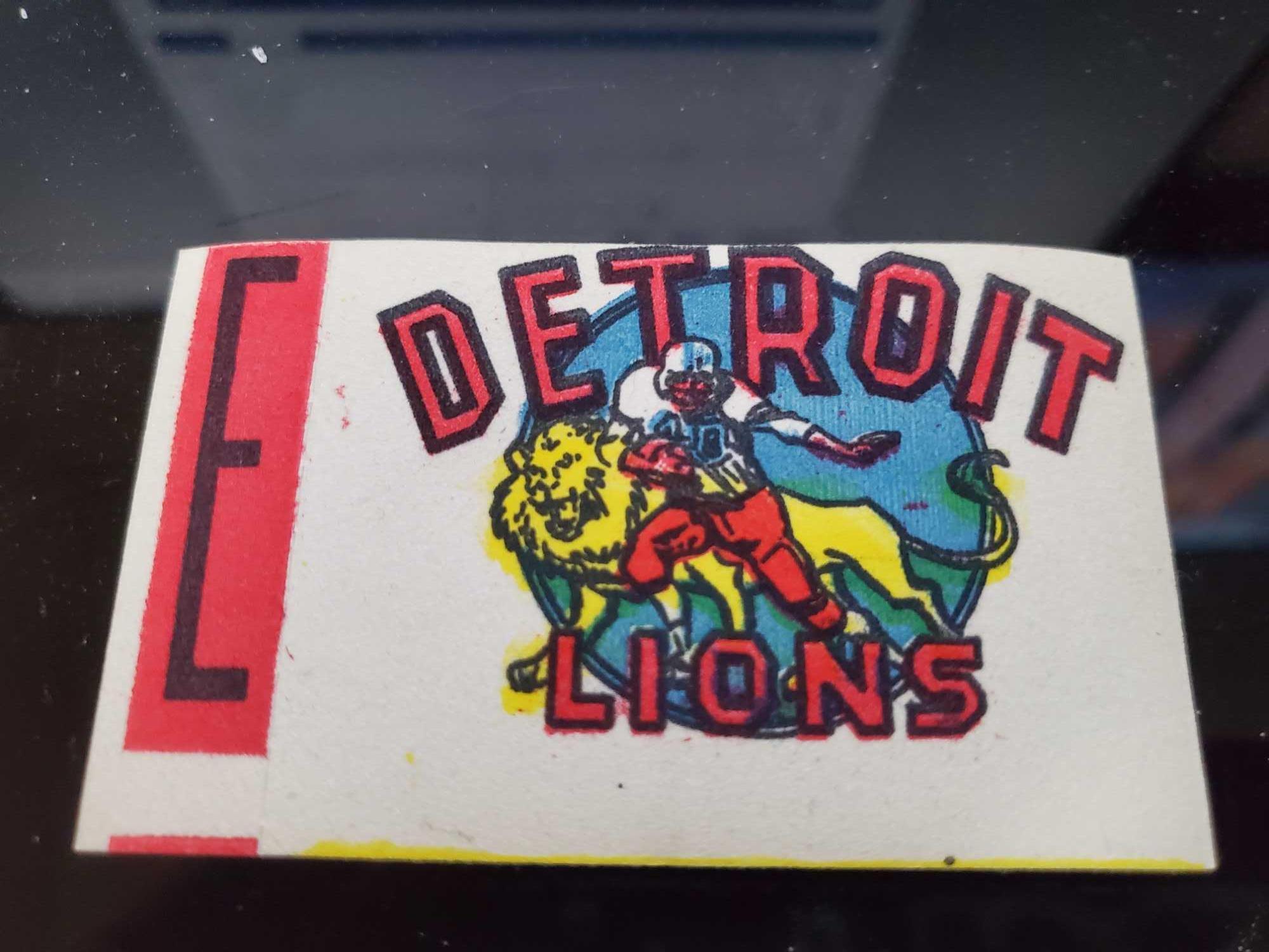 1961 NFL Flocked Stickers