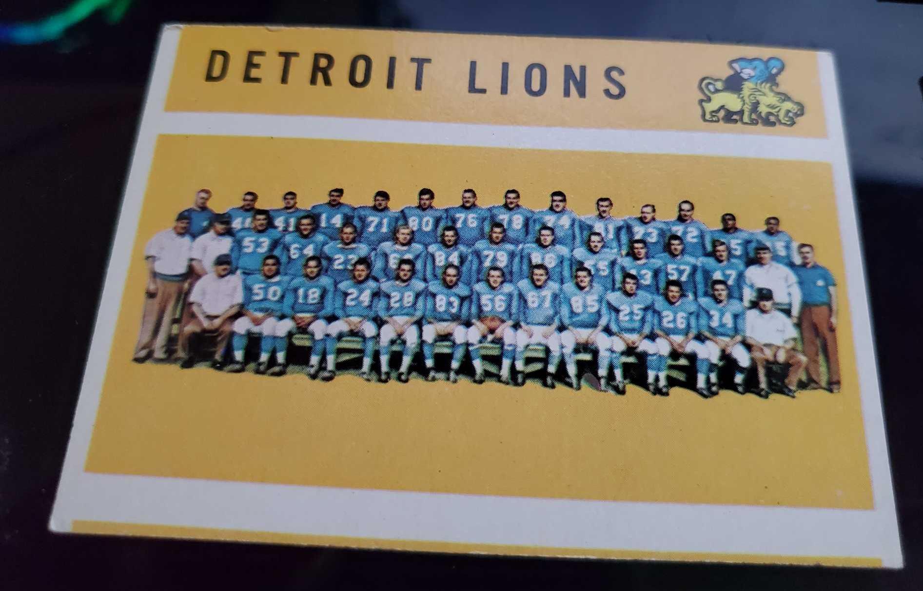 1960 Topps NFL Team Cards (Checklist)