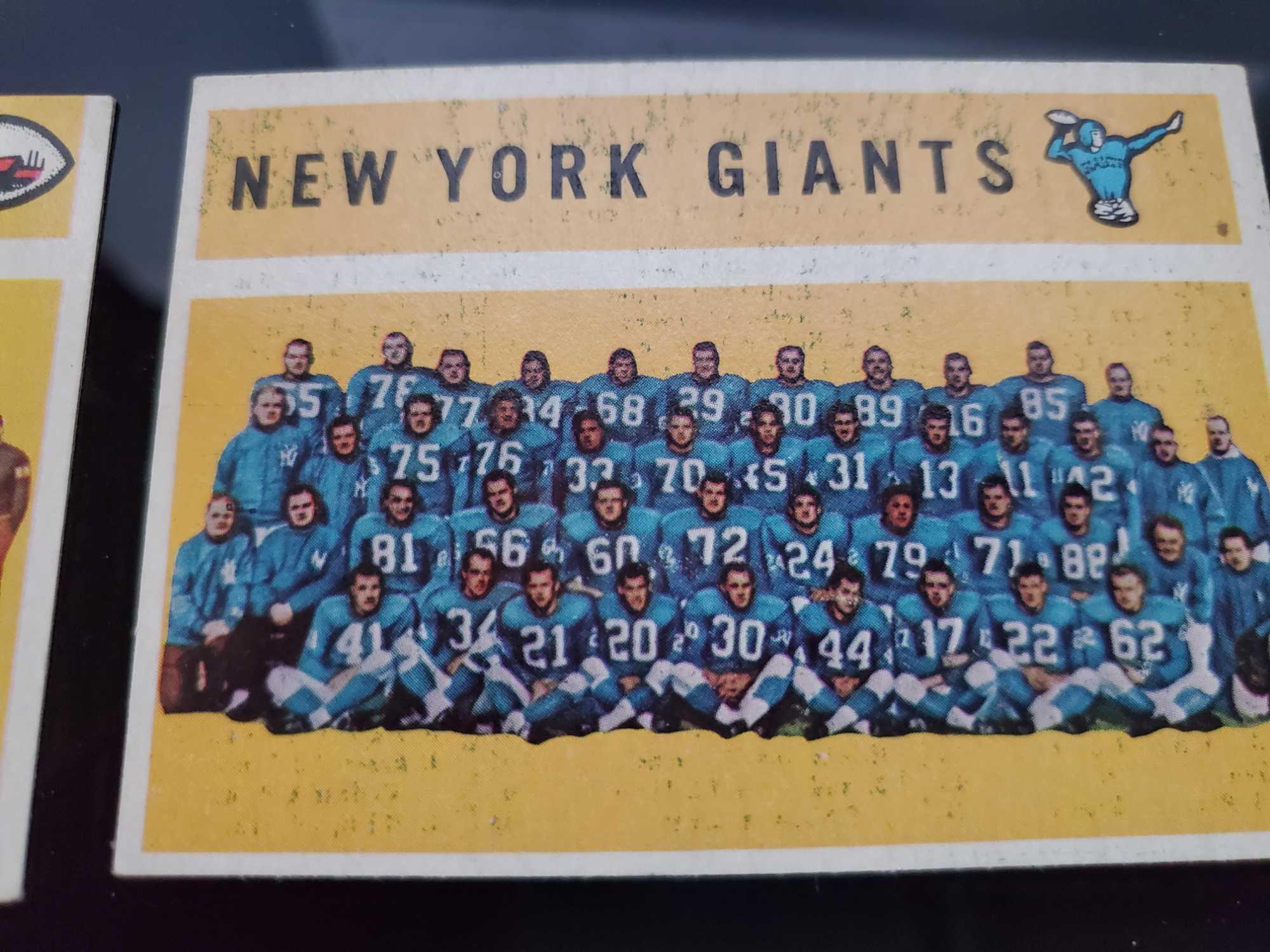 1960 Topps NFL Team Cards (Checklist)