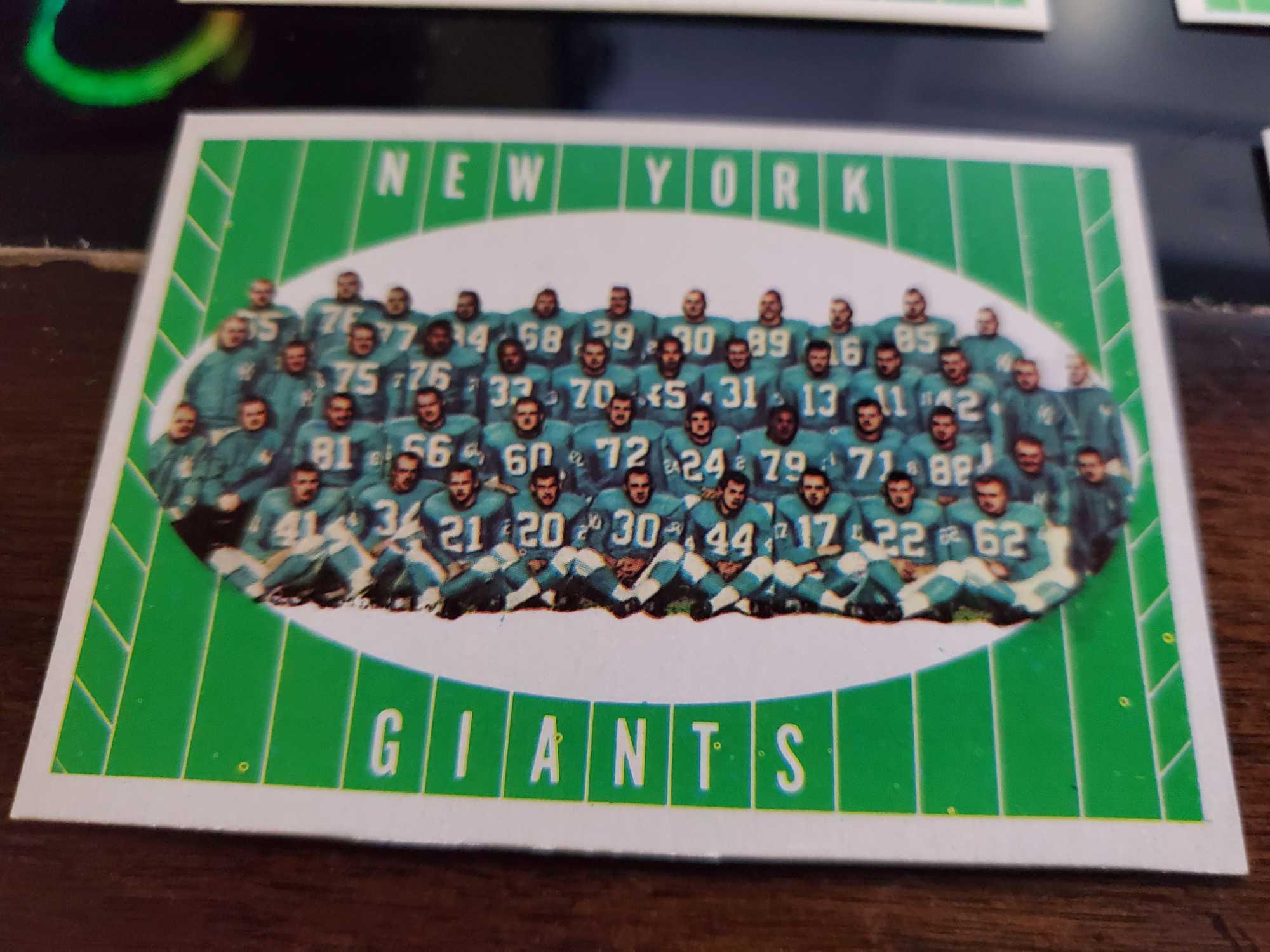 1961 TOPPS NFL Team Card