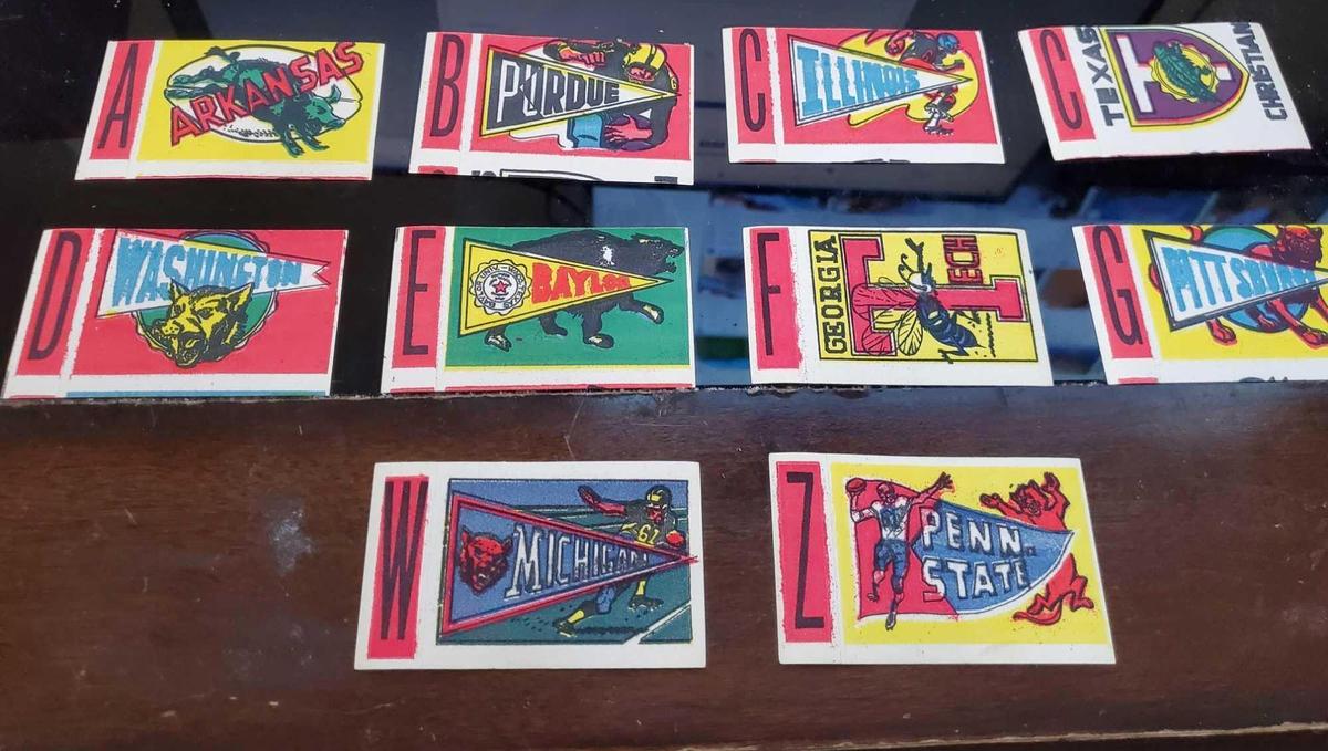 1961 Topps Cloth Emblems A.K.A. Flocked Stickers