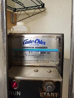 AUTO CHLOR SINGLE RACK CORNER UNIT DISHWASHER