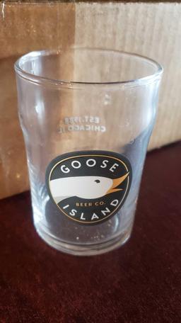 BOX OF GOOSE ISLAND GLASSES