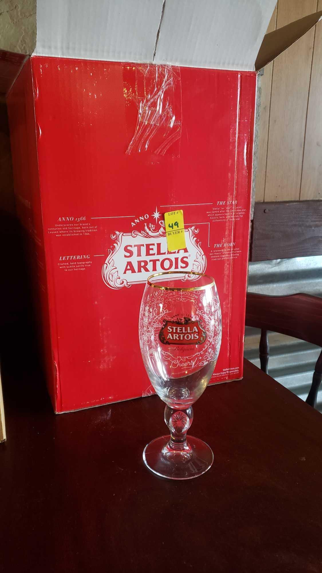 BOX OF STELLA ARTIOS GLASSES