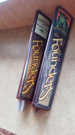 2 FOUNDERS BREWING TAP HANDLES